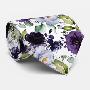 PixDezines H2 Blumen Violett Lavendel Lila Krawatte