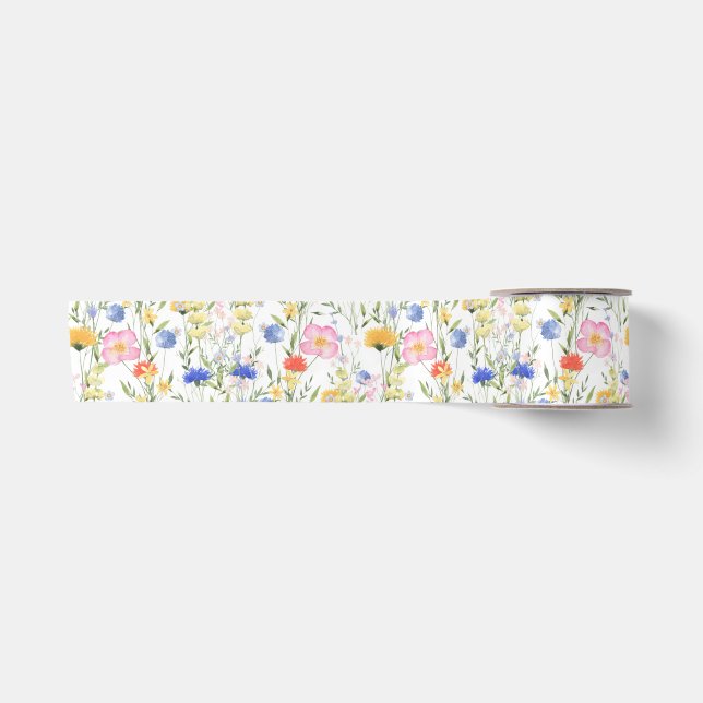 PixDezines H2 Delikate Wilde Blume Satinband (Vorderseite)