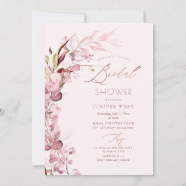 PixDezines H2 Dusty Rose Eukalyptus Brautparty Einladung