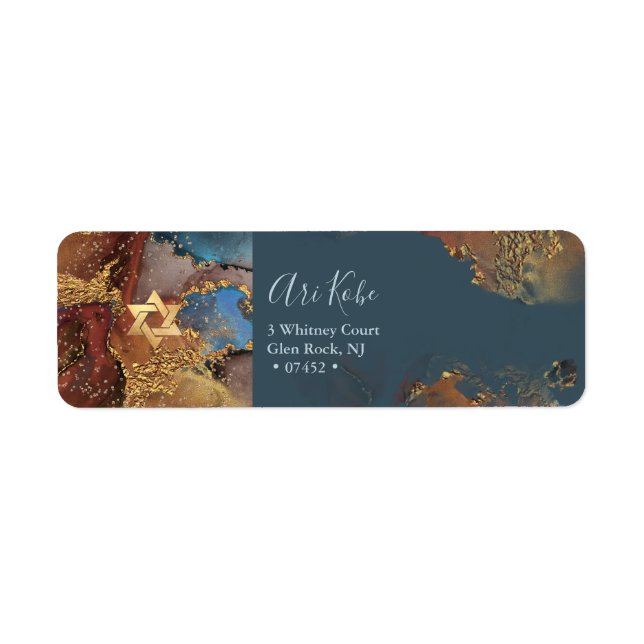 PixDezines H2 Modernes Abstraktes Gold-Akzent-Labe (Vorne)