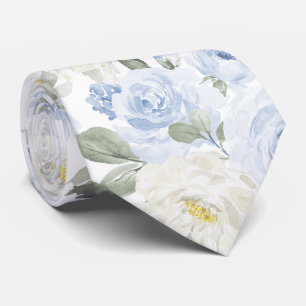 PixDezines H2 Staubblaue Rosen Krawatte