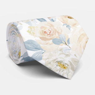 PixDezines H2 Staubblaue Rosen Krawatte