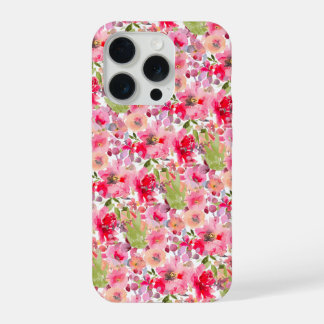 PixDezines H2 Summer Flowers Bright Hues iPhone 15 Pro Hülle