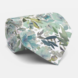 PixDezines H2 Summer Flowers Green Hues Krawatte