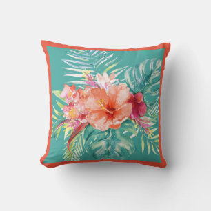 PixDezines H2Tropical Paradise Blume Farbtöne  Kissen