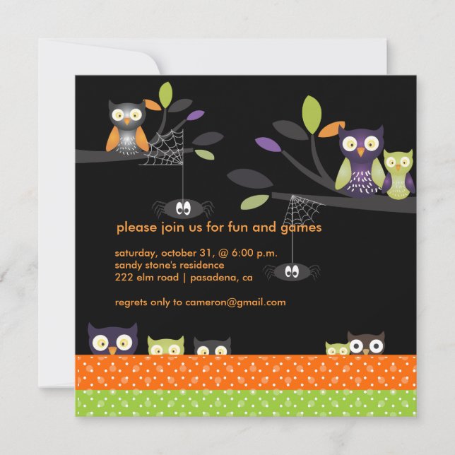 PixDezines Halloween, Trick oder Treat Einladung (Vorderseite)