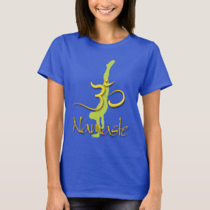 PixDezines Handstand-Pose/Namaste/Om T-Shirt