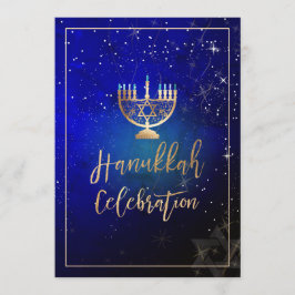 PixDezines Hanukkah Celebration, Fun Script Schrif Einladung