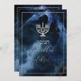 PixDezines Hanukkah Celebration, Fun Script Schrif Einladung