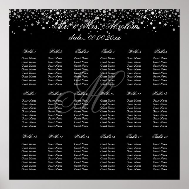 PixDezines hat silberne Flecken/Sitzplakette getau Poster (Vorne)