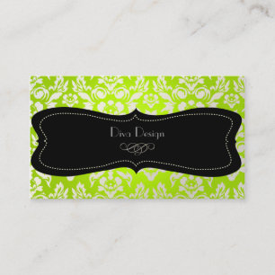 PixDezines Haute Coutour Damask, Imitate Pearl Visitenkarte
