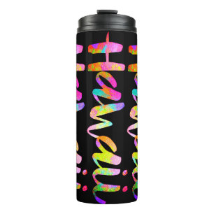 PixDezines HAWAII LAVA RAINBOW/DIY Hintergrund Thermosbecher