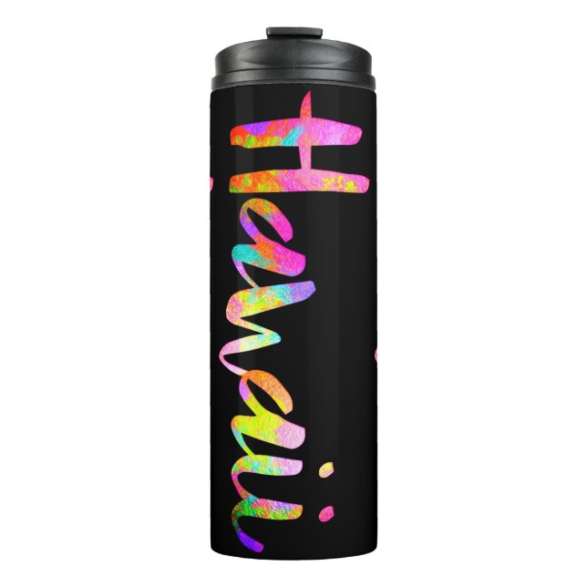 PixDezines HAWAII LAVA RAINBOW/DIY Hintergrund Thermosbecher (Vorderseite)