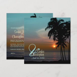 PixDezines Hawaiian Sunset Beach Scence/Aloha Einladung