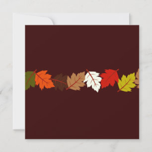 PixDezines Herbstblätter/diy Veranstaltungen+Hinte Einladung