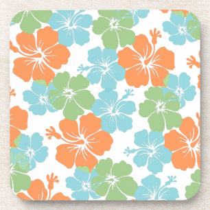 PixDezines Hibiskus/DIY-Hintergrund Untersetzer
