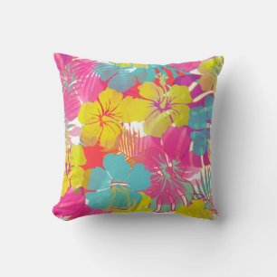 PixDezines Hibiskus/Regenwald/DIY Hintergrund Kissen