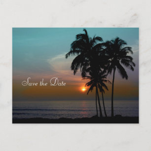 PixDezines-Hochzeit in Urlaubsort Save the Date Ankündigungspostkarte