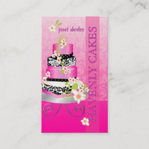 PixDezines Hochzeitstorte/Bäckerei/diy Farbe Visitenkarte