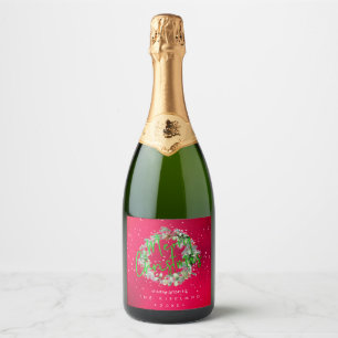 PixDezines Holiday Cheers Winterkranz Rot