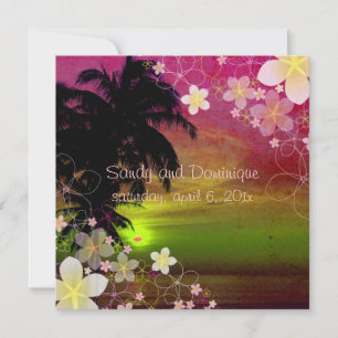 PixDezines Hula-Traum/Plumerie/Strand/tropisch Einladung