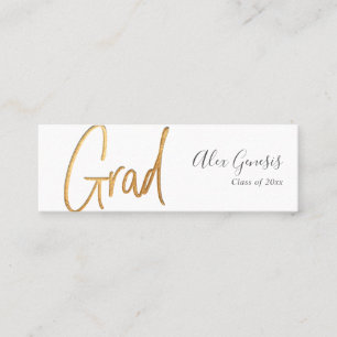 PixDezines Imitate Gold Grad Name Card Mini Visitenkarte