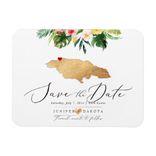 PixDezines Imitate Gold Jamaica Karte Magnet
