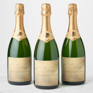 PixDezines Imitate Gold Luxus Script Cheers+Confet