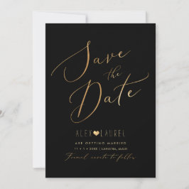 PixDezines Imitate Gold Save the Date Einladung