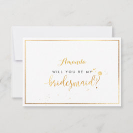PixDezines Imitate Gold werden Sie meine Bridesmai Einladung