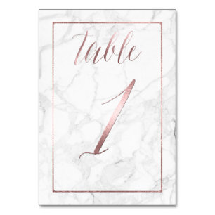 PixDezines Imitate Rose Gold/Tabelle 1+/Marmor Tischnummer