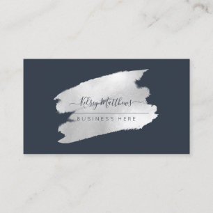 PixDezines Imitate Silver H2 Bürste Visitenkarte