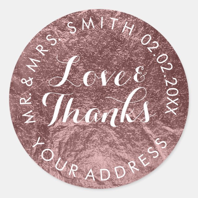 PixDezines IMITATS FOIL, BRONZE Runder Aufkleber (Vorderseite)