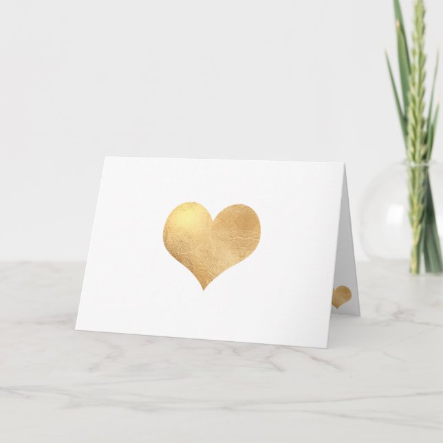 PixDezines Imitats Gold Herzstück/DIY-Meldung Karte (Vorderseite)