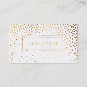 PixDezines Imitats Goldsprinkles Visitenkarte
