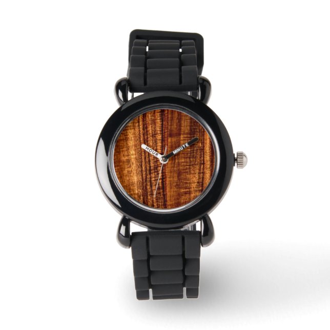 PixDezines Imitats koa Armbanduhr (Vorderseite)