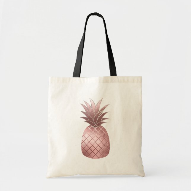 PixDezines Imitats Rose Ananas Tragetasche (Vorne)