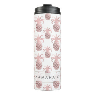 PixDezines Imitats Rose Gold/Ananas/DIY-Buchse Thermosbecher