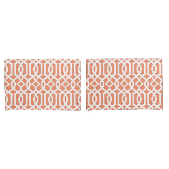 PixDezines Indochine Trellis/DIY Farben Kissenbezug (Vorderseite-Set)