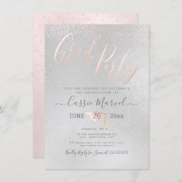 PixDezines Iridescent Blush Pink 2019 Grad Party Einladung