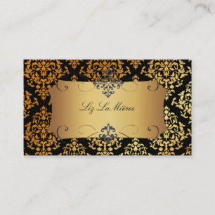 PixDezines Josephine Damask/DIY Hintergrundfarbe Visitenkarte