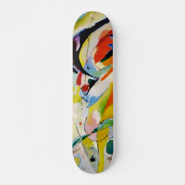 PixDezines Kandinsky 1914/abstrakte Wandverkleidun Skateboard (Vorne)