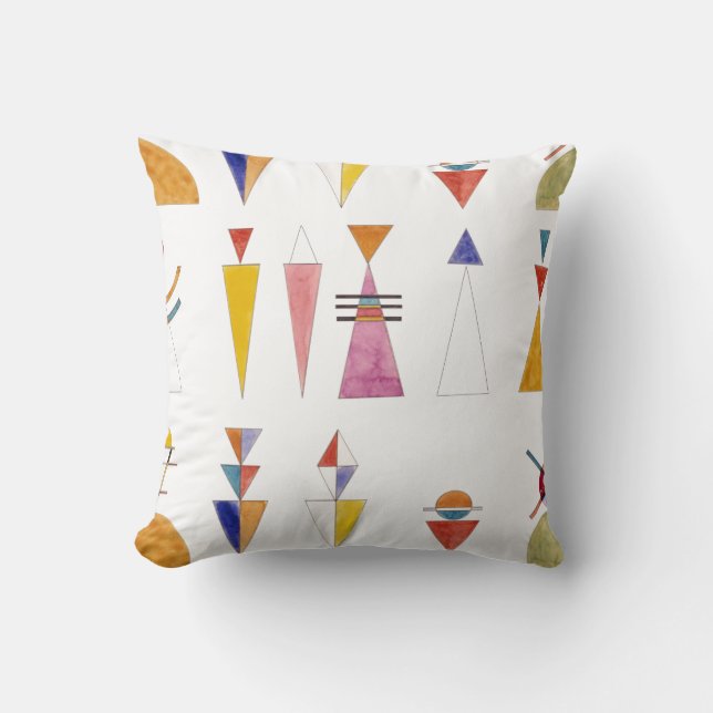 PixDezines Kandinsky Wasserfarbentor von Kiew Kissen (Vorderseite)