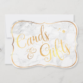PixDezines Karten+Geschenke Marmor+Imitate Gold/Ta