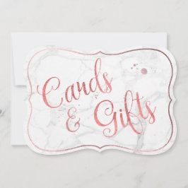 PixDezines Karten+Geschenke Marmor+Rose Gold/Tafel Einladung
