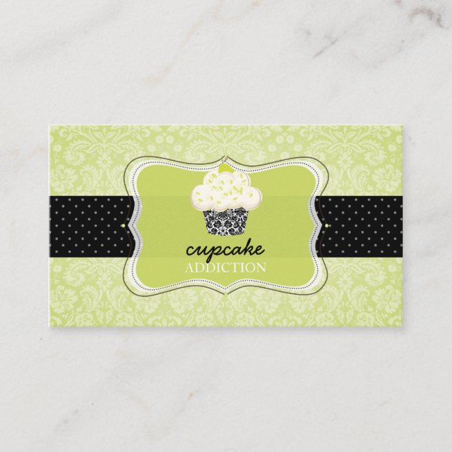 PixDezines Keylime cupcake/pâtisserie Visitenkarte (Vorderseite)
