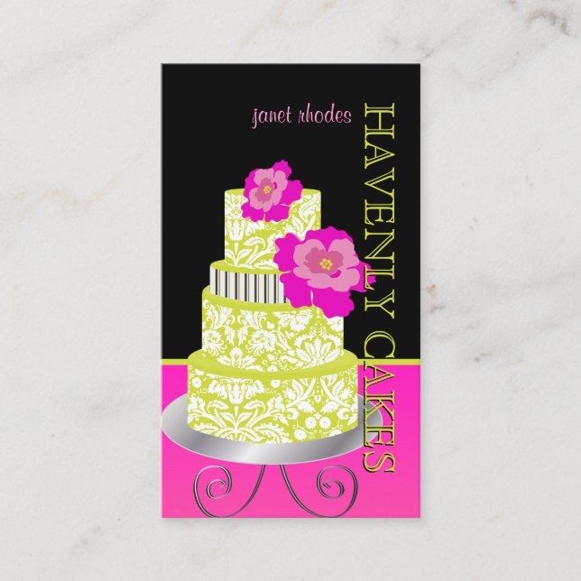 PixDezines Keylime Sponge Cake/pâtisserie Visitenkarte (Vorderseite)