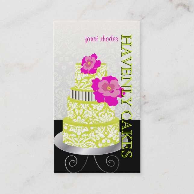 PixDezines Keylime Sponge Cake/pâtisserie Visitenkarte (Vorderseite)