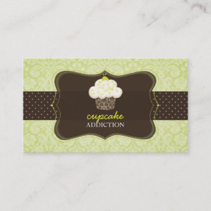 PixDezines Keylime Sponge cupcake/pâtisserie Visitenkarte