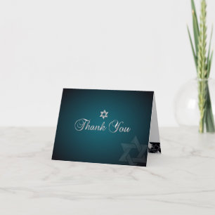PixDezines klassische Mitzvah-Dankeschön-Karte/DIY Dankeskarte